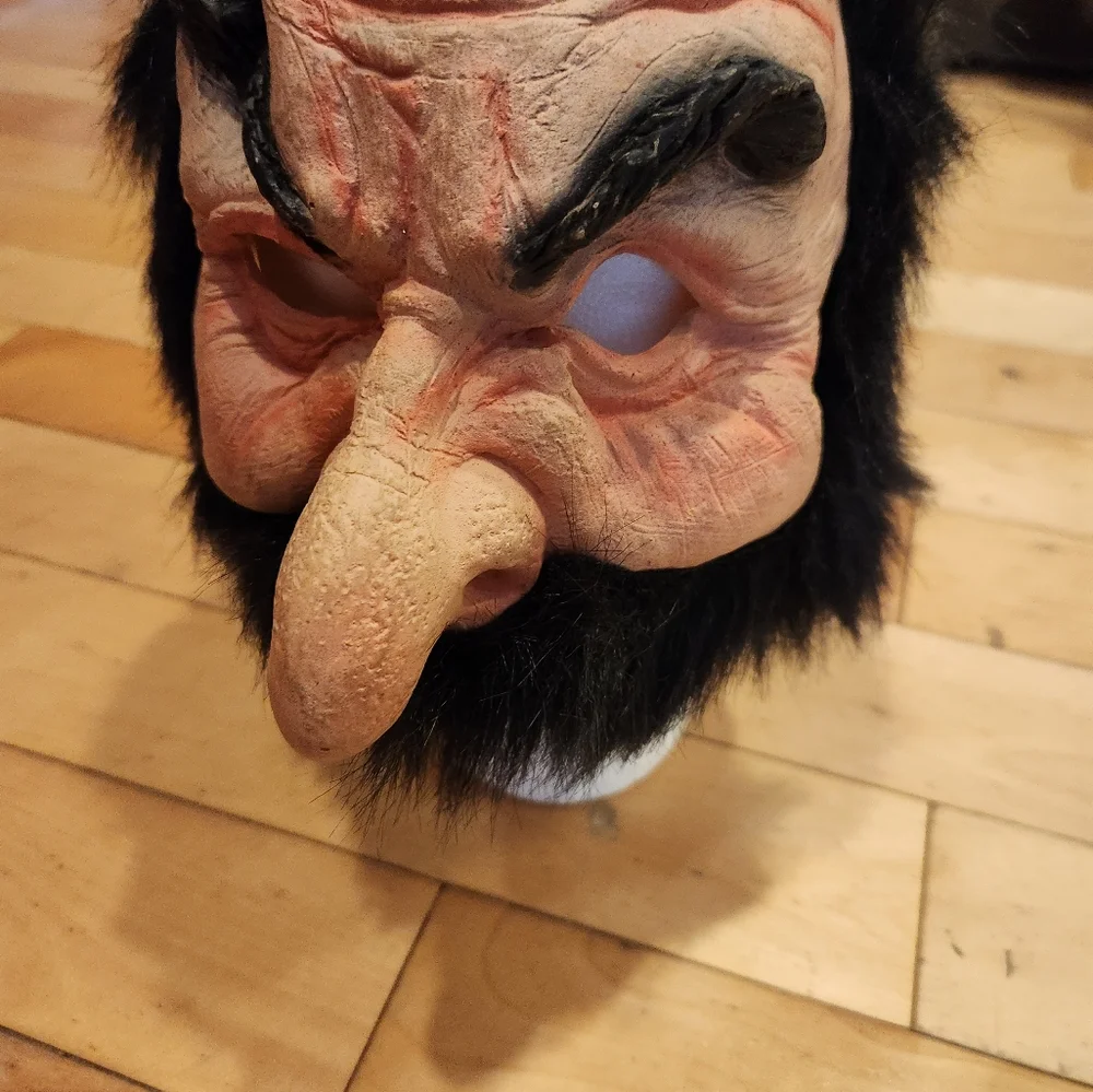 Rubber Halloween costume mask English police bobbie for adult